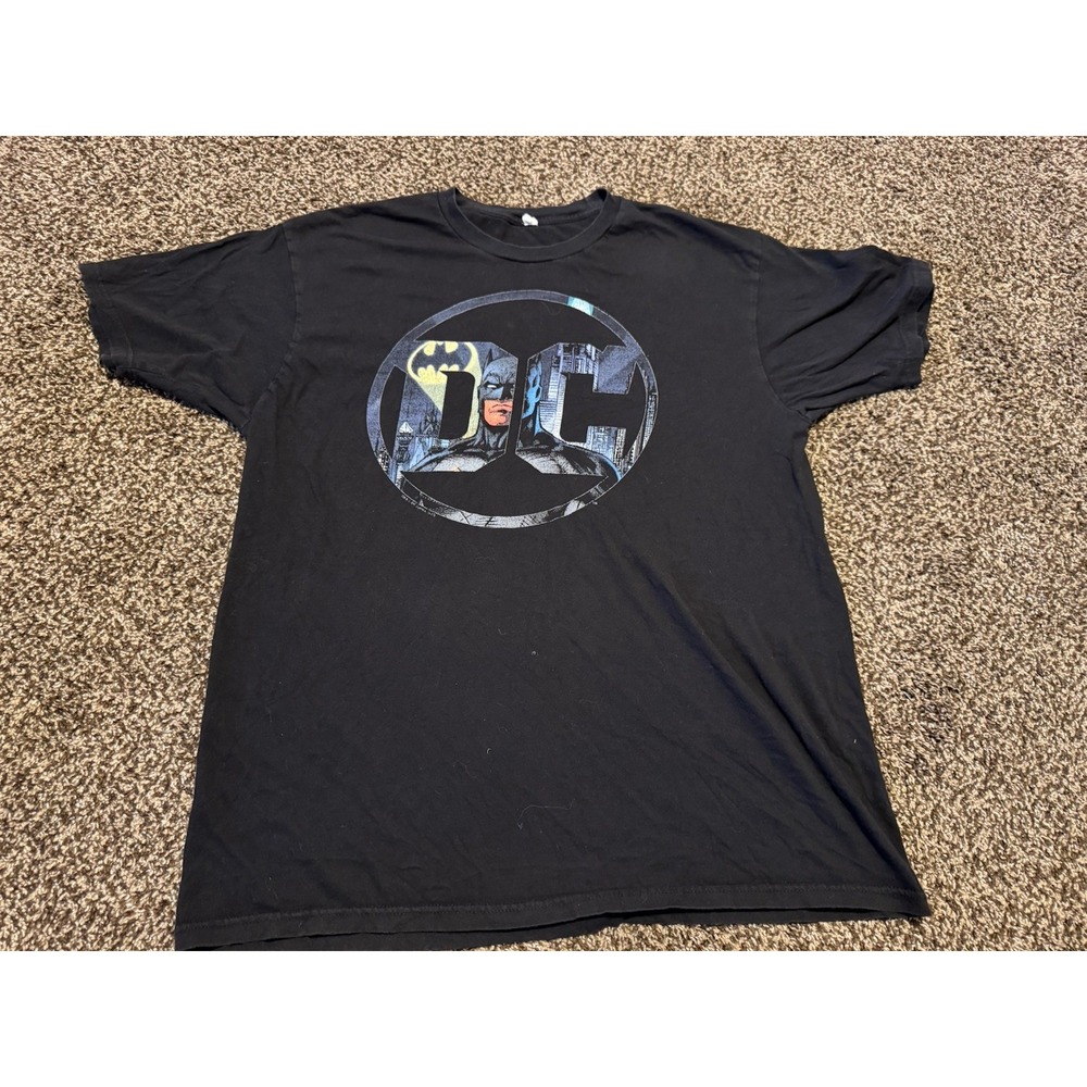 Batman Justice League DC Comics Men's Black T-Shirt Size XL Allstyle